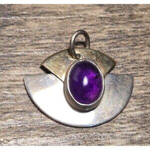 Purple Stone Sterling Silver Pendant